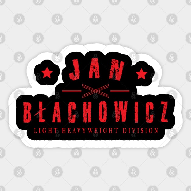 Jan Blachowicz Light Heavyweight Division Sticker by cagerepubliq